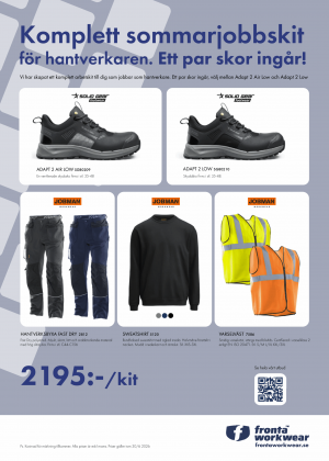 Fronta Workwear Sommarjobbs kit Hantverk