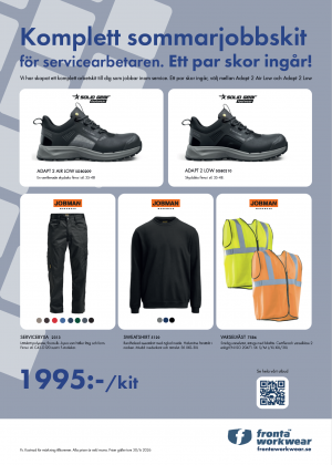 Fronta Workwear Sommarjobbs kit Service